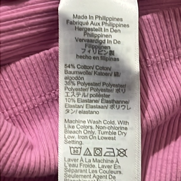 J. Crew Ribbed Ruffled Pink Women Sz Small Stretchy Crewneck Tank Top - Picture 8 of 9